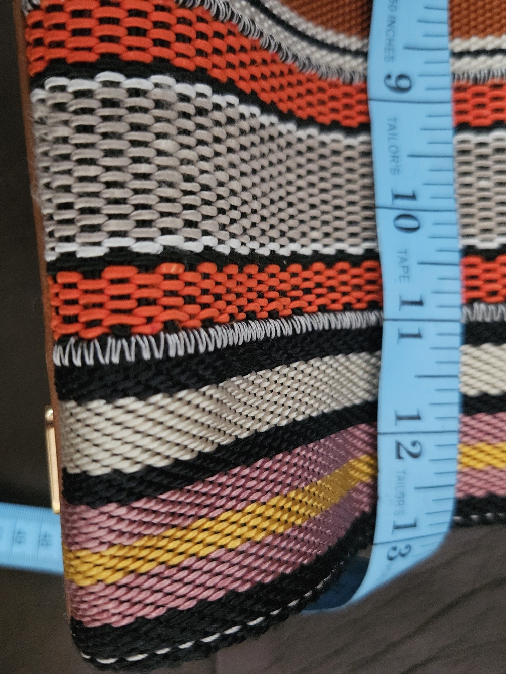 Tory Burch Lee Radziwill Patchwork Webbing Bag - Picture 11 of 12